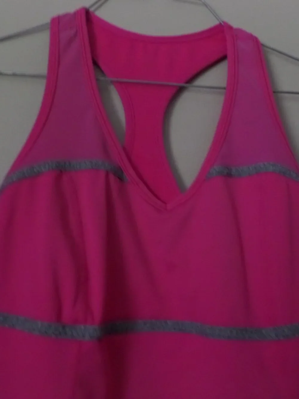 Lululemon Tech Pink/Gray Racerback Tank – Size 8